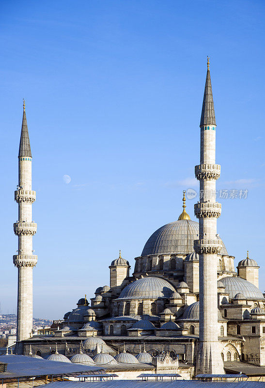 新清真寺(Yeni Cami)，米诺努区，伊斯坦布尔，土耳其